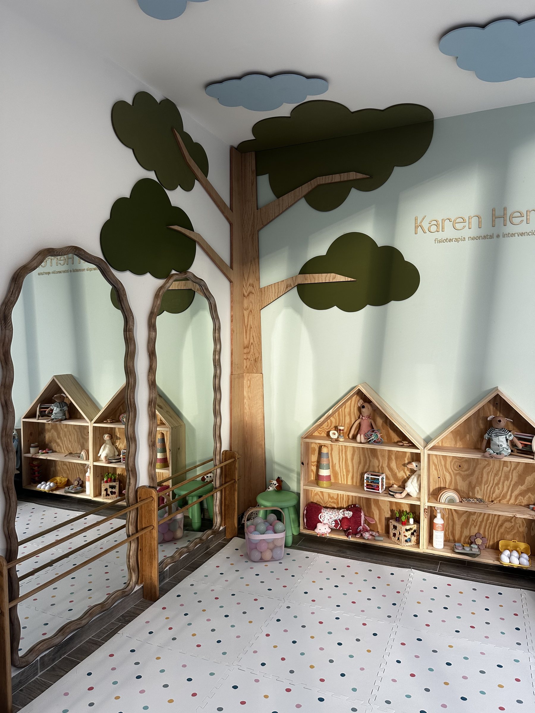 Consultorio de fisioterapia neonatal de Karen Herrera en Torre Platea, Puebla